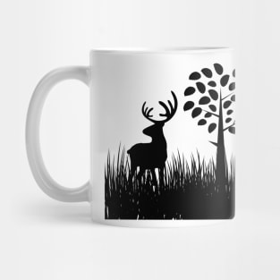 couple deer in the forest Mug